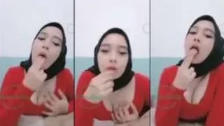 Kiki Hijab Sange Belajar Nyepong dulu